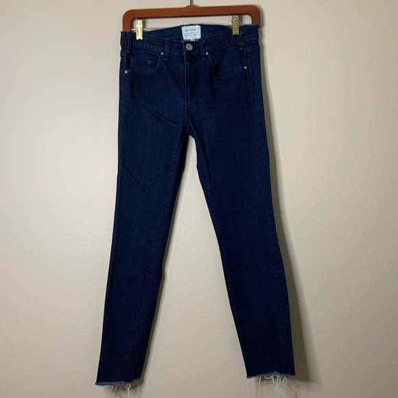 McGuire Denim Dark Wash Skinny Jean Raw Hem 27